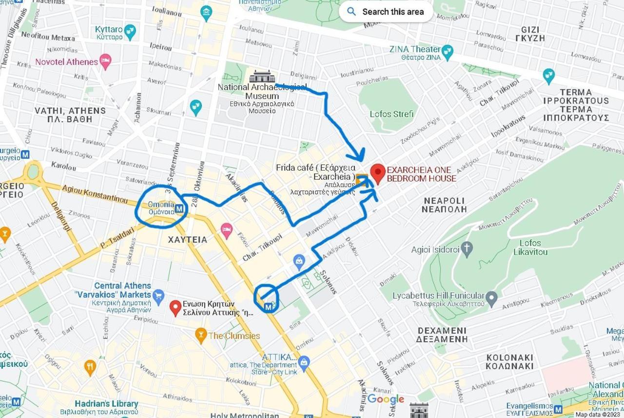 아테네 Exarcheia: Independent Ground Floor House. 아파트 외부 사진
