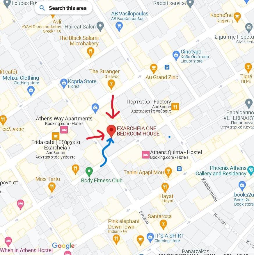 아테네 Exarcheia: Independent Ground Floor House. 아파트 외부 사진
